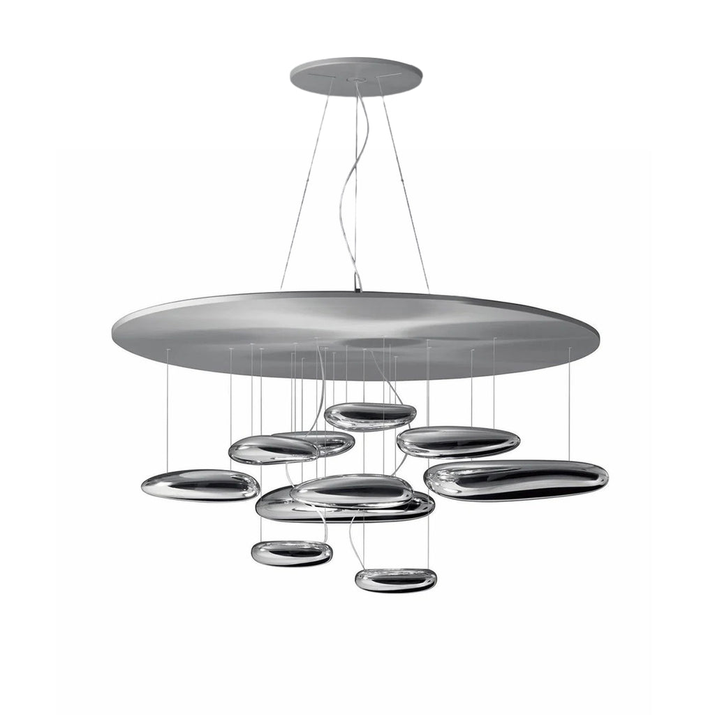 Lustra Chandelier Aluminum Sculptural-Neutral Decor