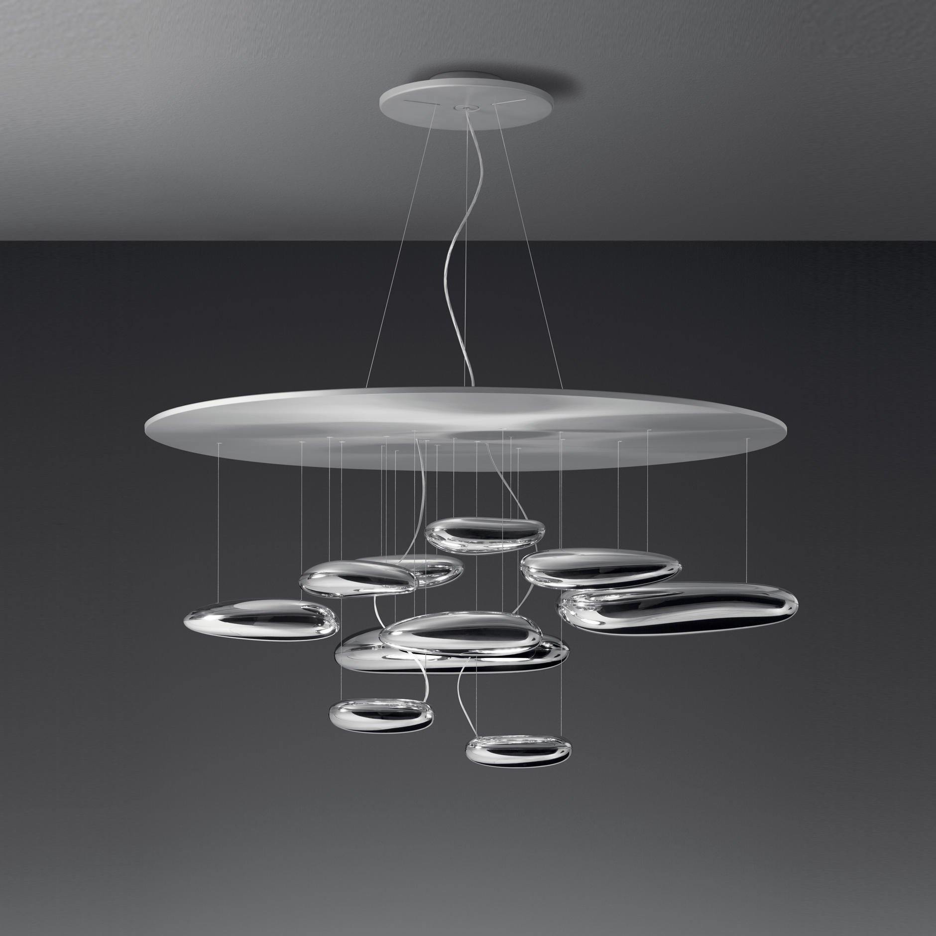 Lustra Chandelier Aluminum Sculptural-Neutral Decor
