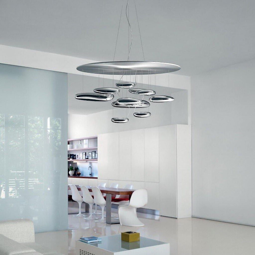 Lustra Chandelier Aluminum Sculptural-Neutral Decor