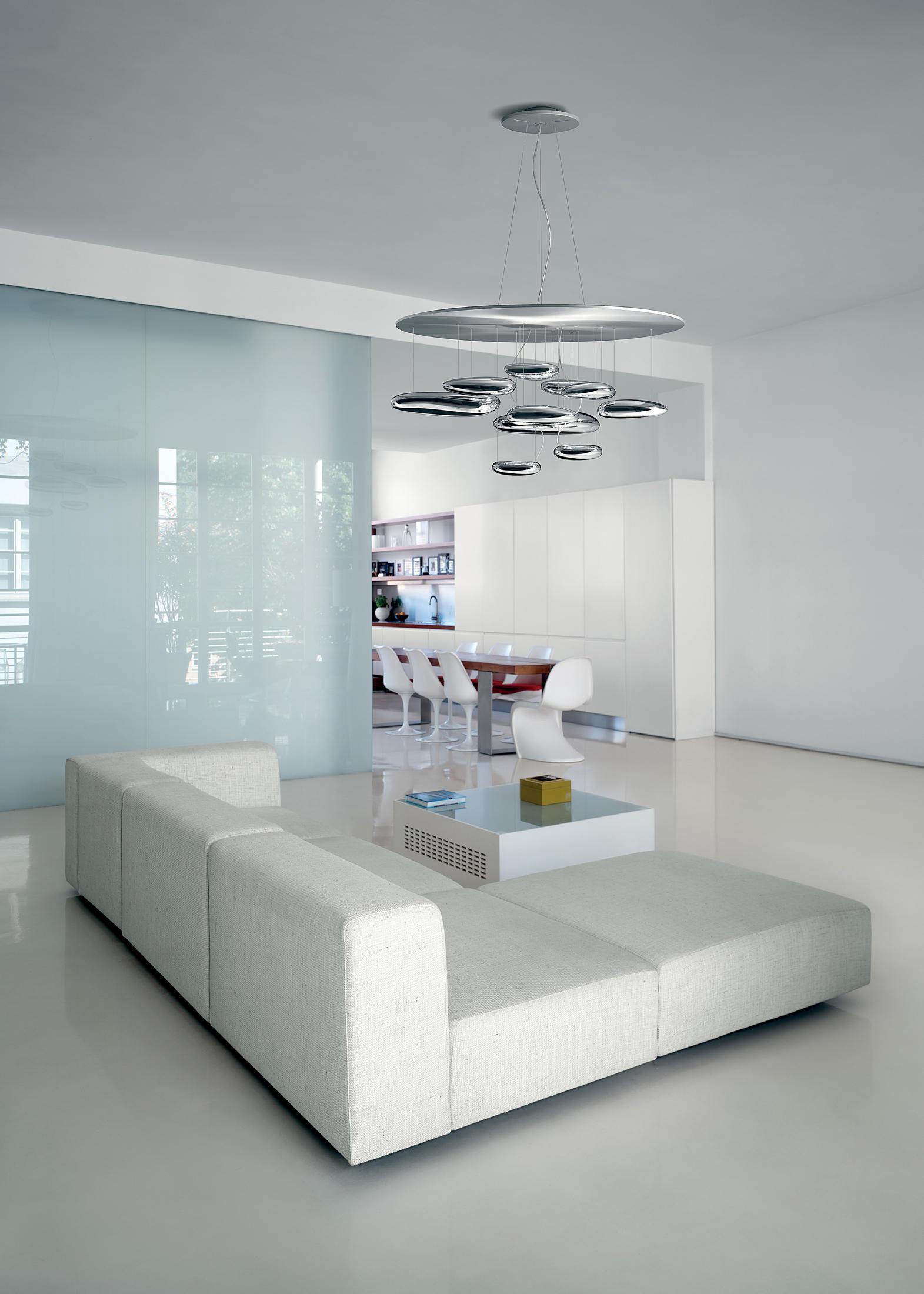 Lustra Chandelier Aluminum Sculptural-Neutral Decor