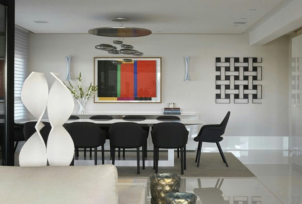 Lustra Chandelier Aluminum Sculptural-Neutral Decor