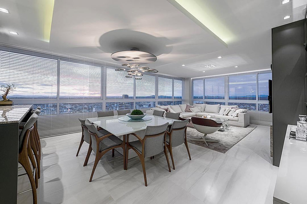 Lustra Chandelier Aluminum Sculptural-Neutral Decor