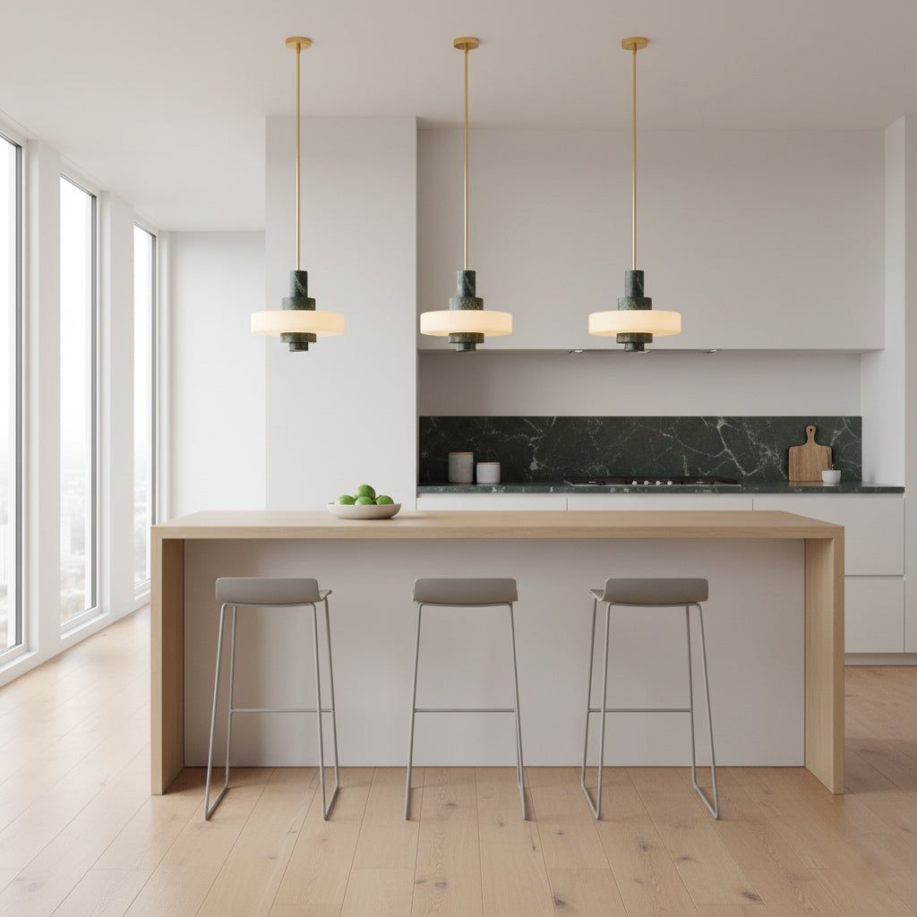 Side profile of the Mercury pendant lamp.