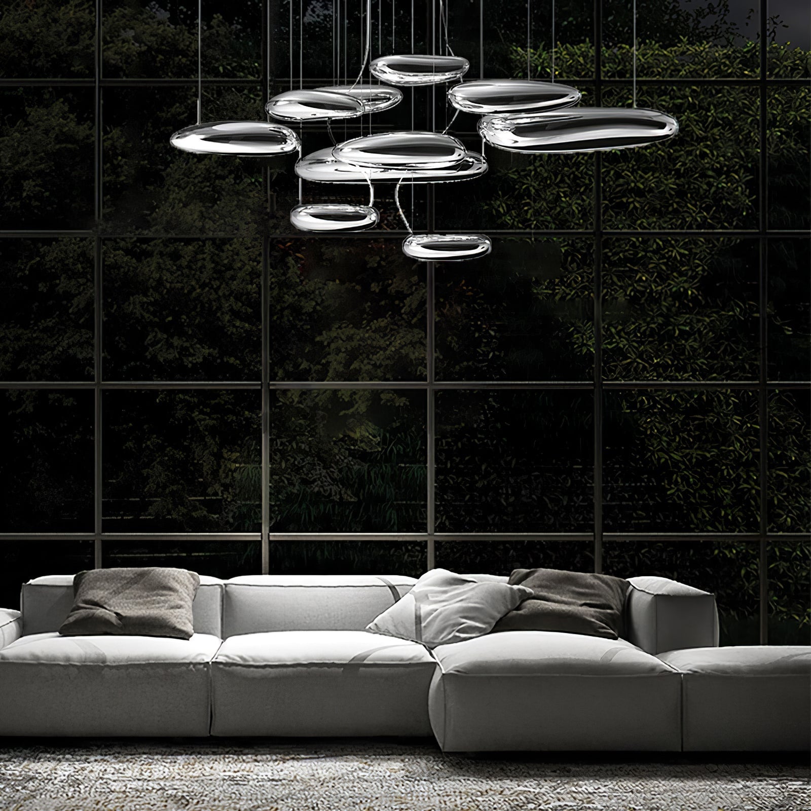 Lustra Ceiling Lamp Aluminum Pebble-Neutral Decor