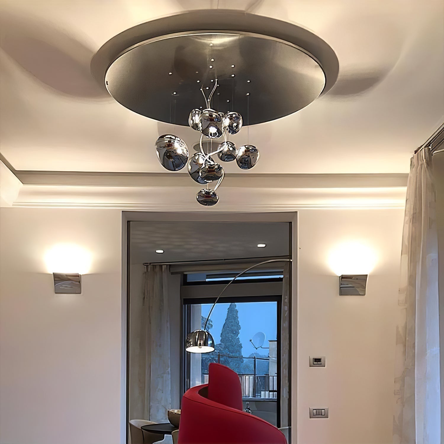 Lustra Ceiling Lamp Aluminum Pebble-Neutral Decor