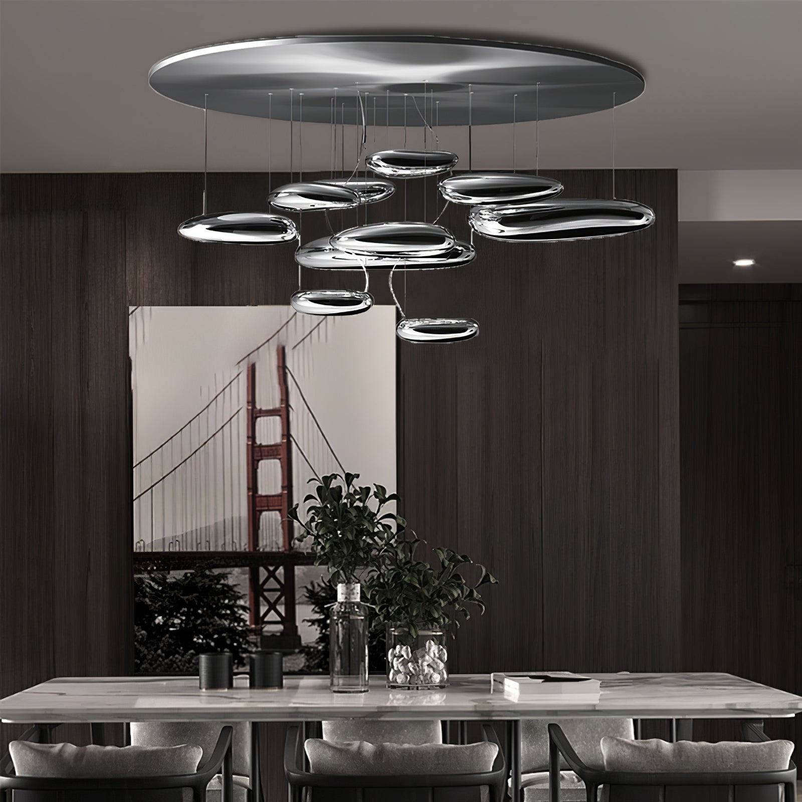 Lustra Ceiling Lamp Aluminum Pebble-Neutral Decor