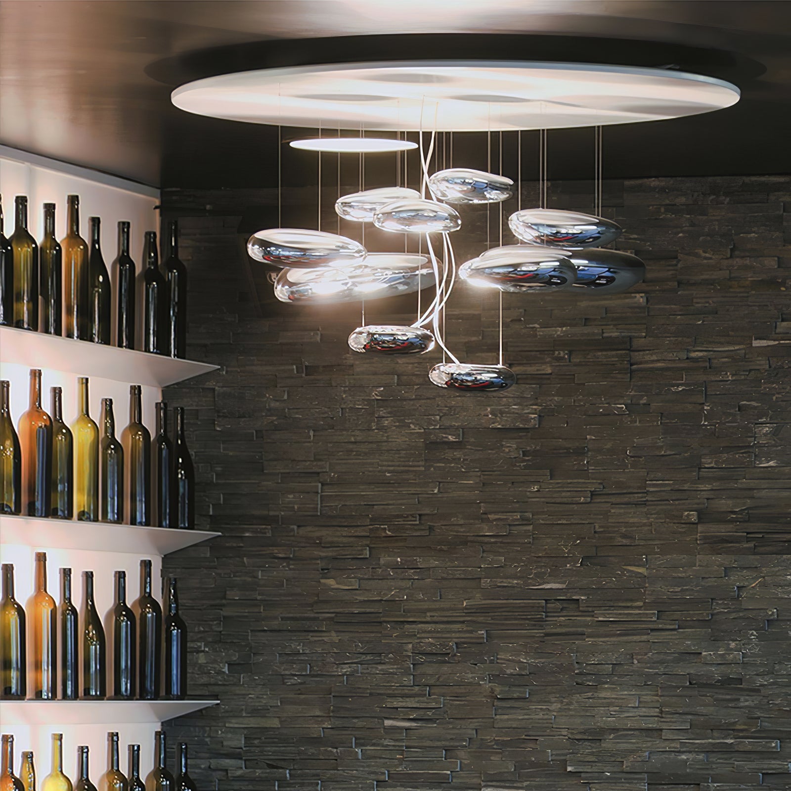 Lustra Ceiling Lamp Aluminum Pebble-Neutral Decor