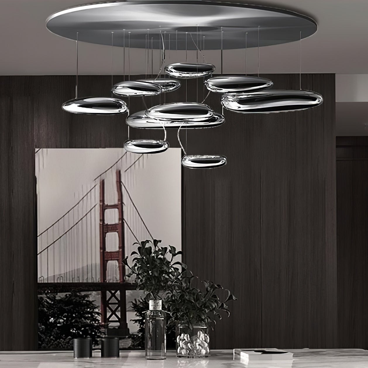 Lustra Ceiling Lamp Aluminum Pebble-Neutral Decor