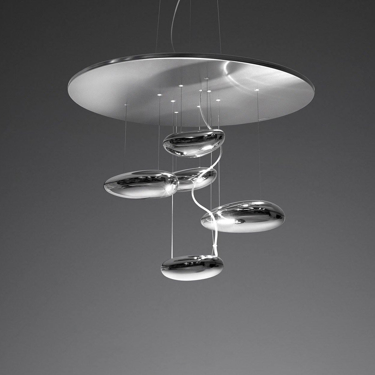 Lustra Chandelier Aluminum Sculptural-Neutral Decor