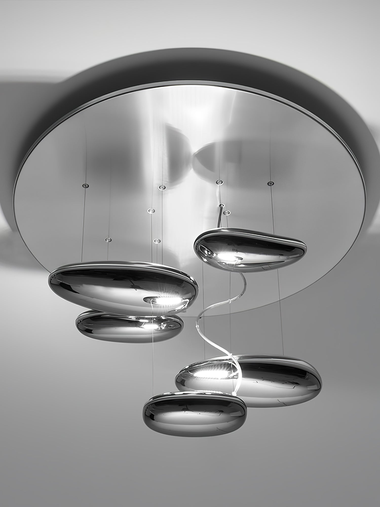 Lustra Ceiling Lamp Aluminum Pebble-Neutral Decor