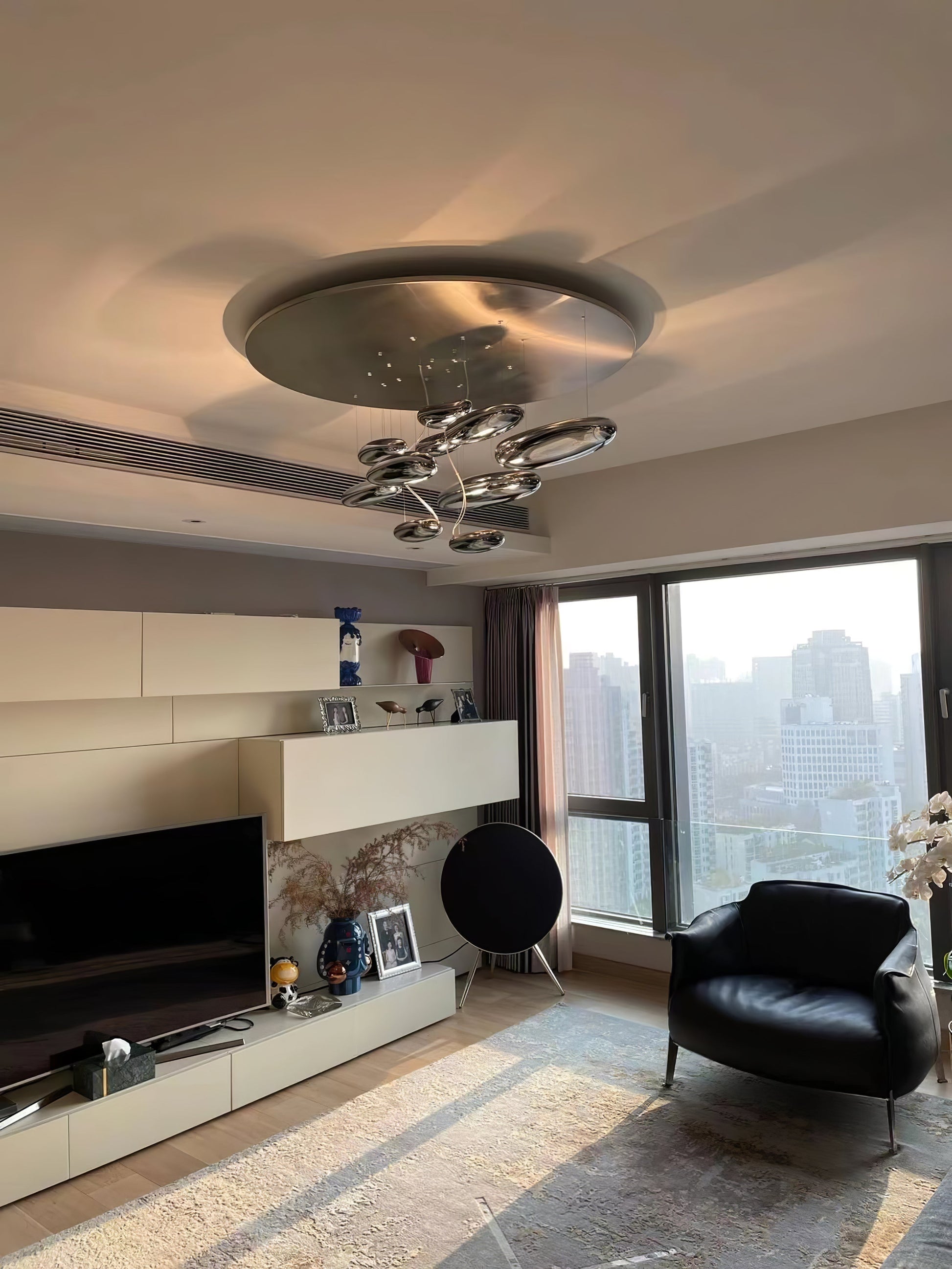 Lustra Ceiling Lamp Aluminum Pebble-Neutral Decor