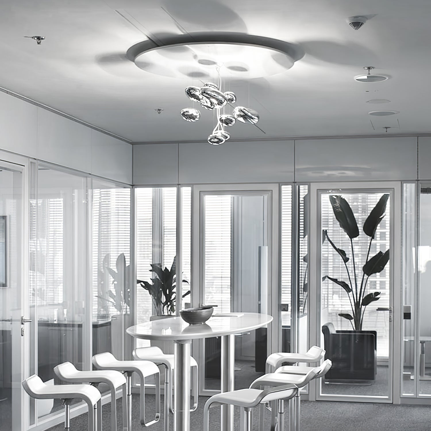 Lustra Ceiling Lamp Aluminum Pebble-Neutral Decor