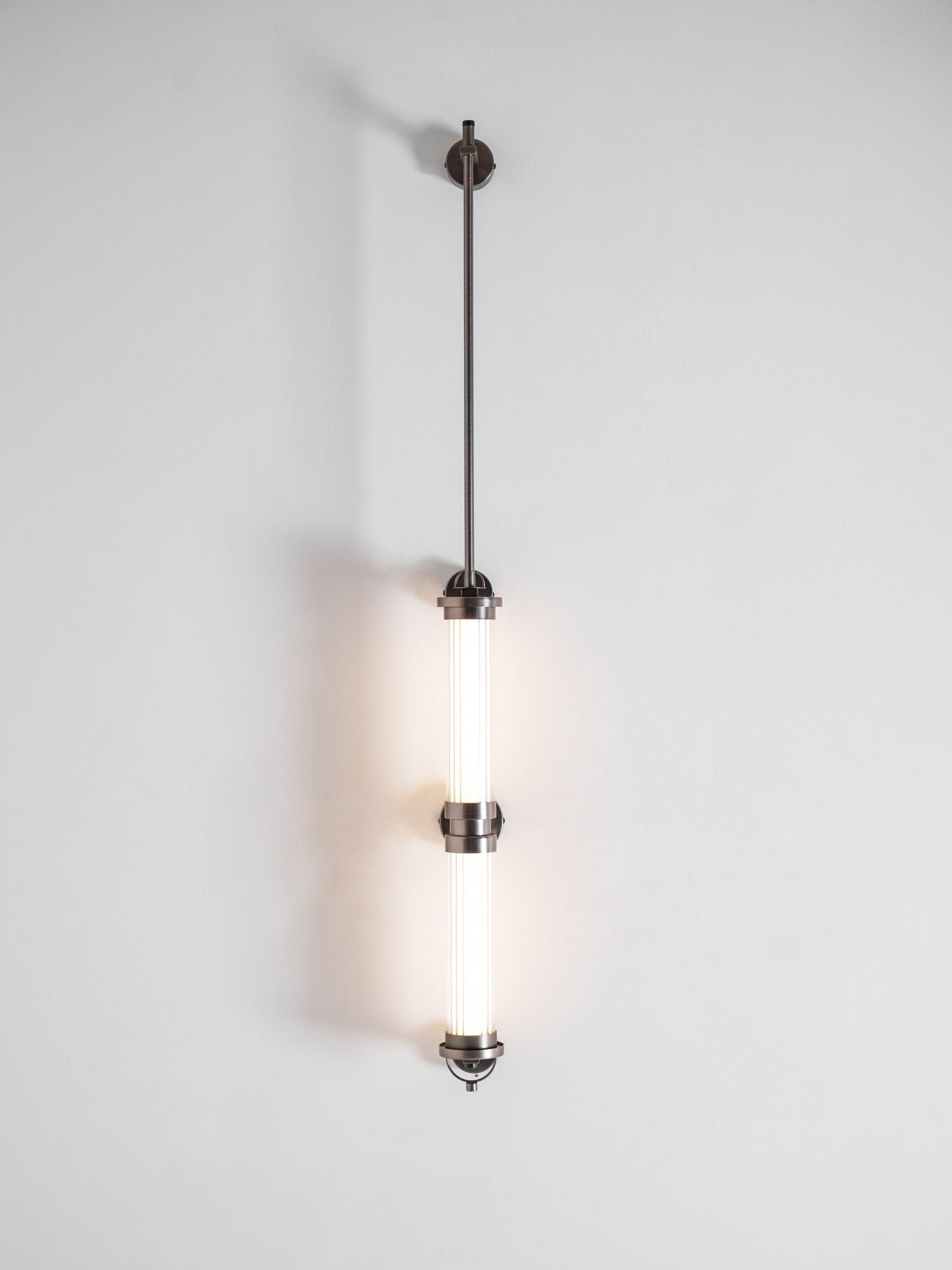 Noviq Premium Nordic Art Vertical Glass Sconce Wall Lamp-Neutral Decor
