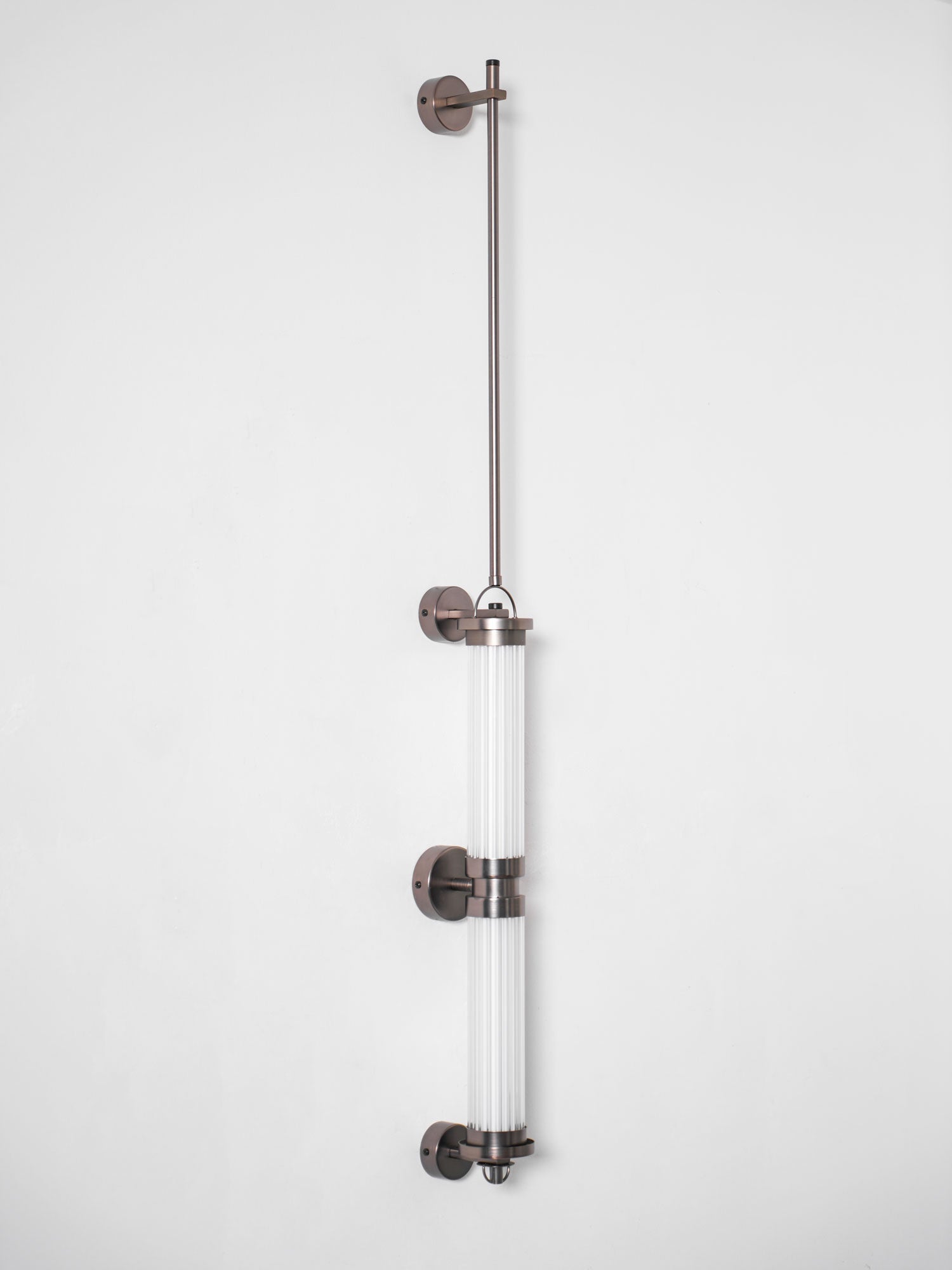 Noviq Premium Nordic Art Vertical Glass Sconce Wall Lamp-Neutral Decor