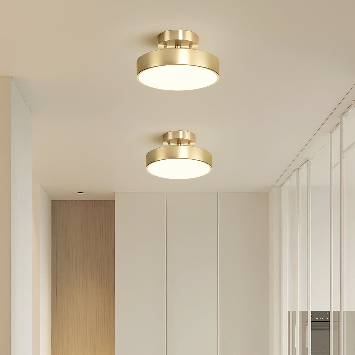 Meridian Rotatable LED Ceiling Light-Neutral Decor