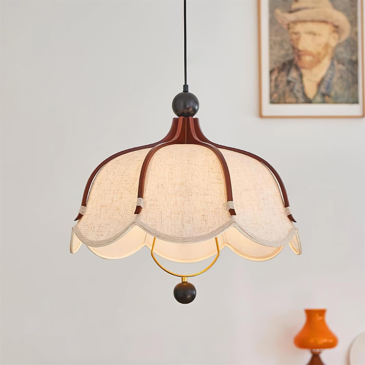 Feyno Vintage Fabric Pendant Light