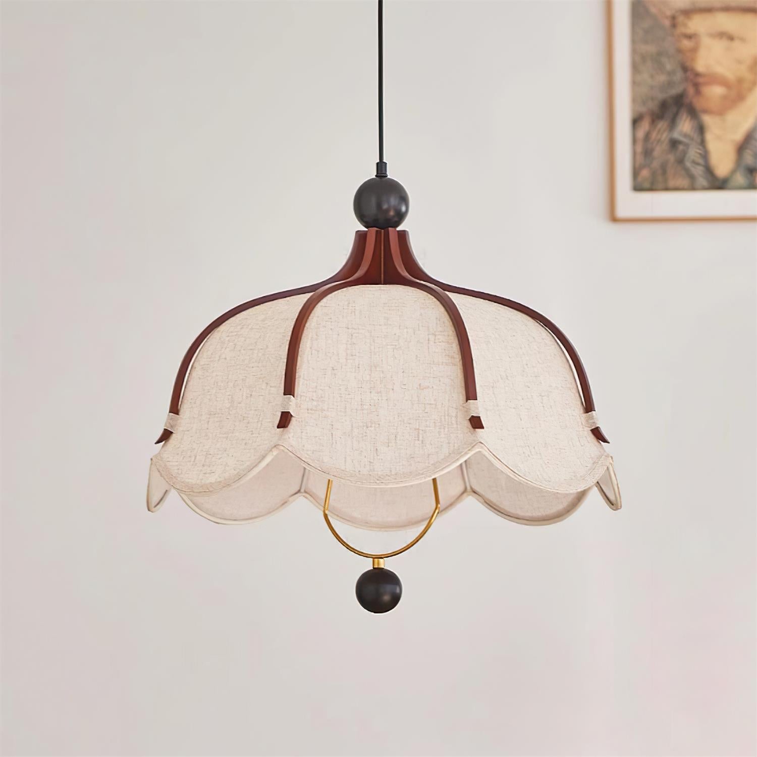 Feyno Vintage Fabric Pendant Light
