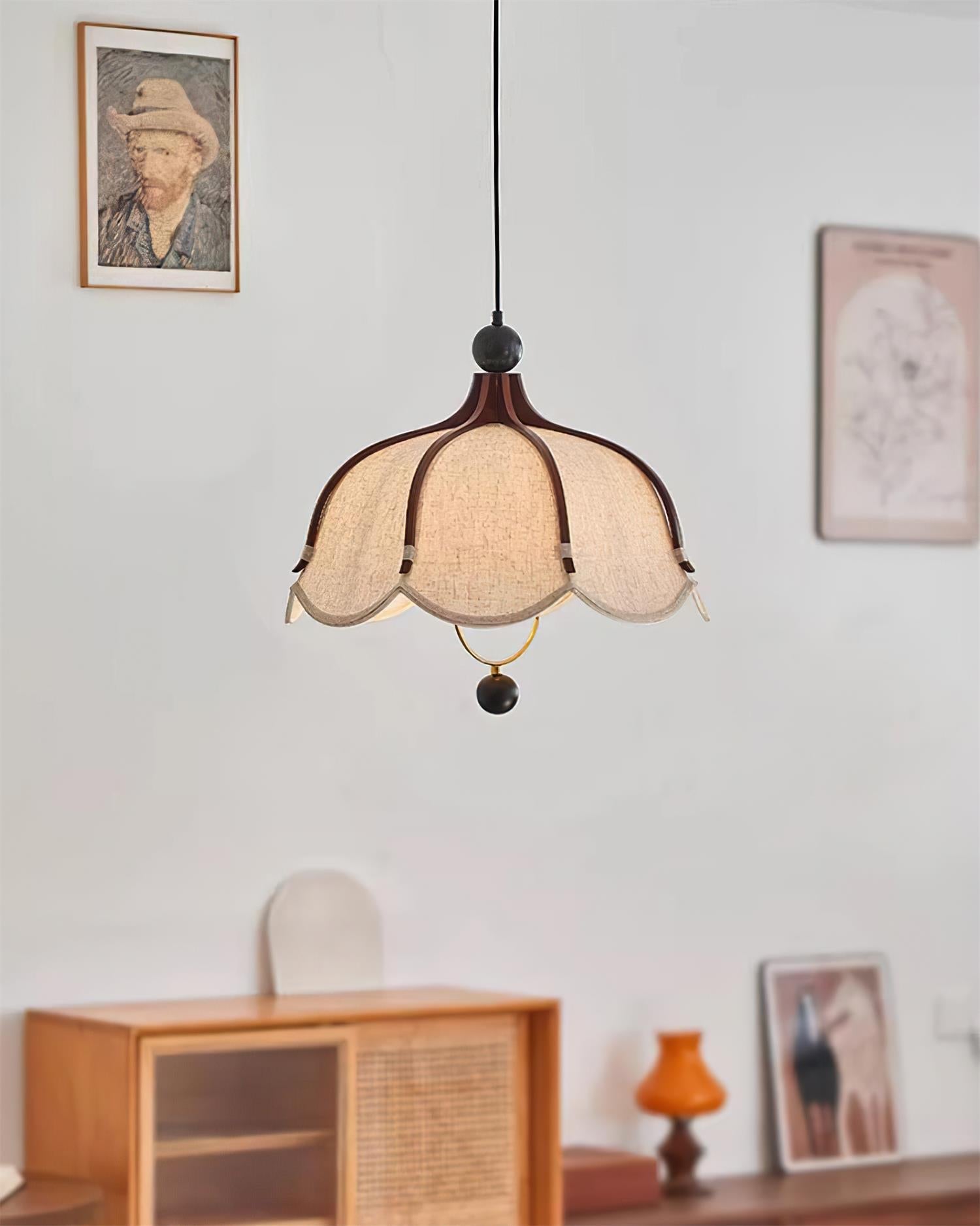 Feyno Vintage Fabric Pendant Light