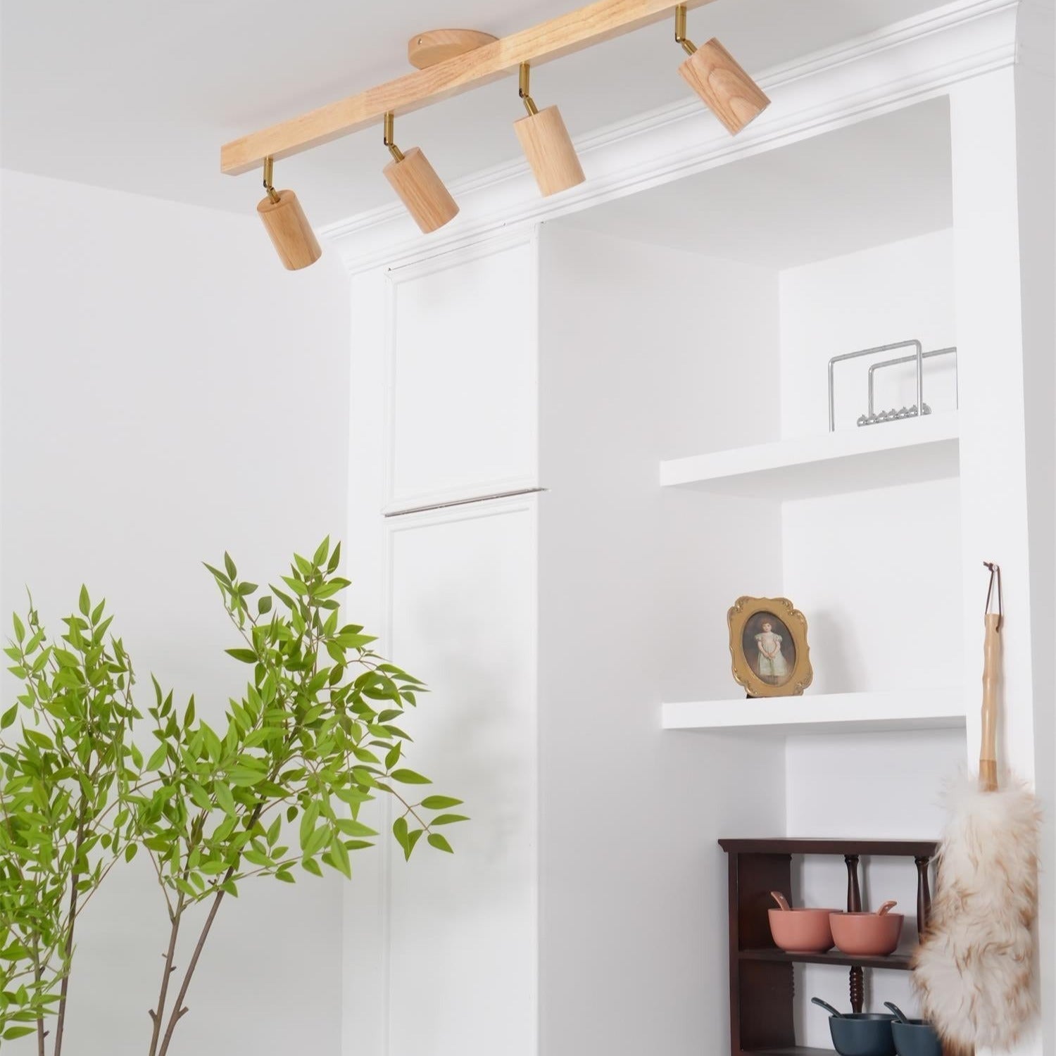 Veril Track Lighting Spotlight Wood - Neutralighting