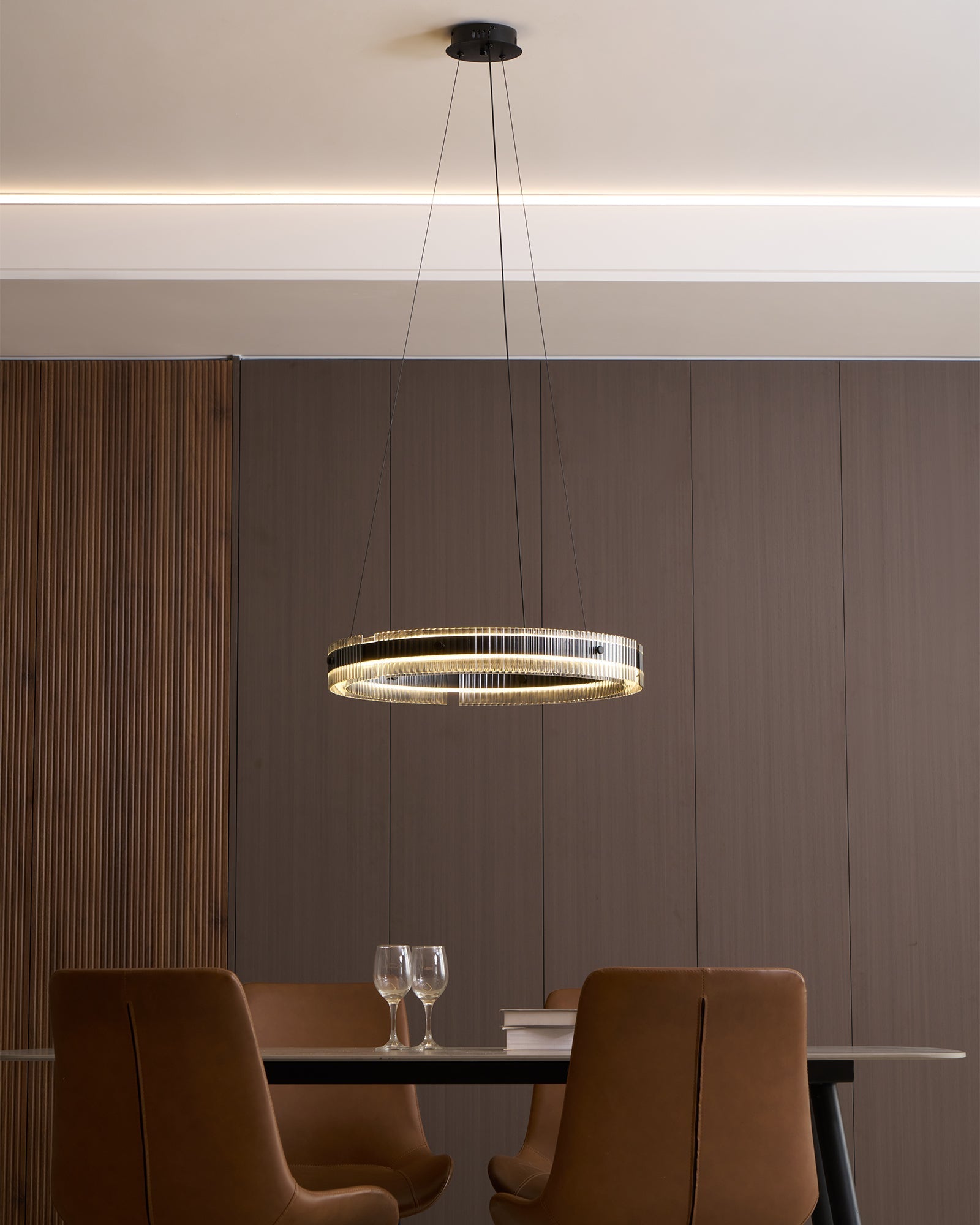 Emberis Chandelier Ring Minimalist LED-Neutral Decor