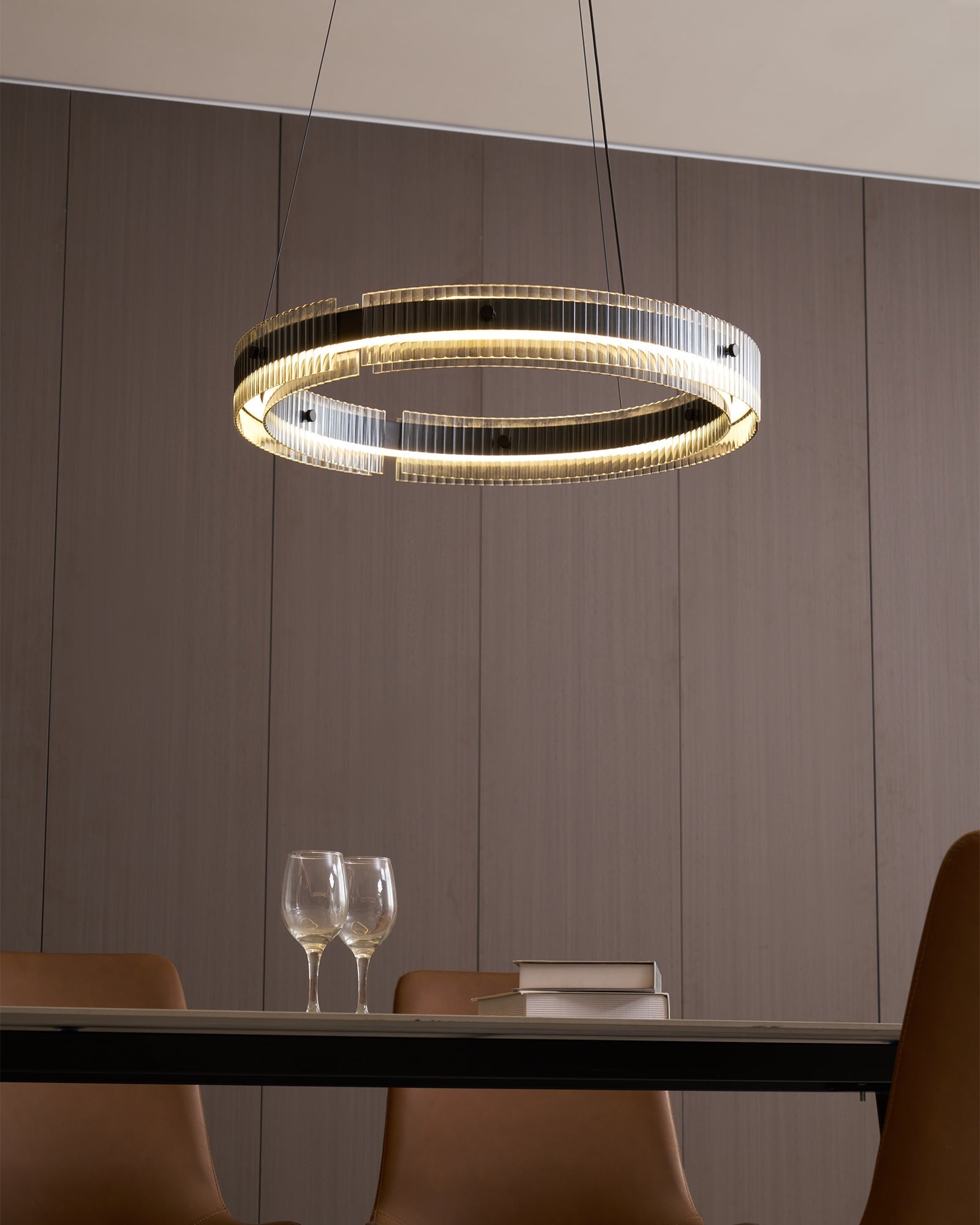 Emberis Chandelier Ring Minimalist LED-Neutral Decor