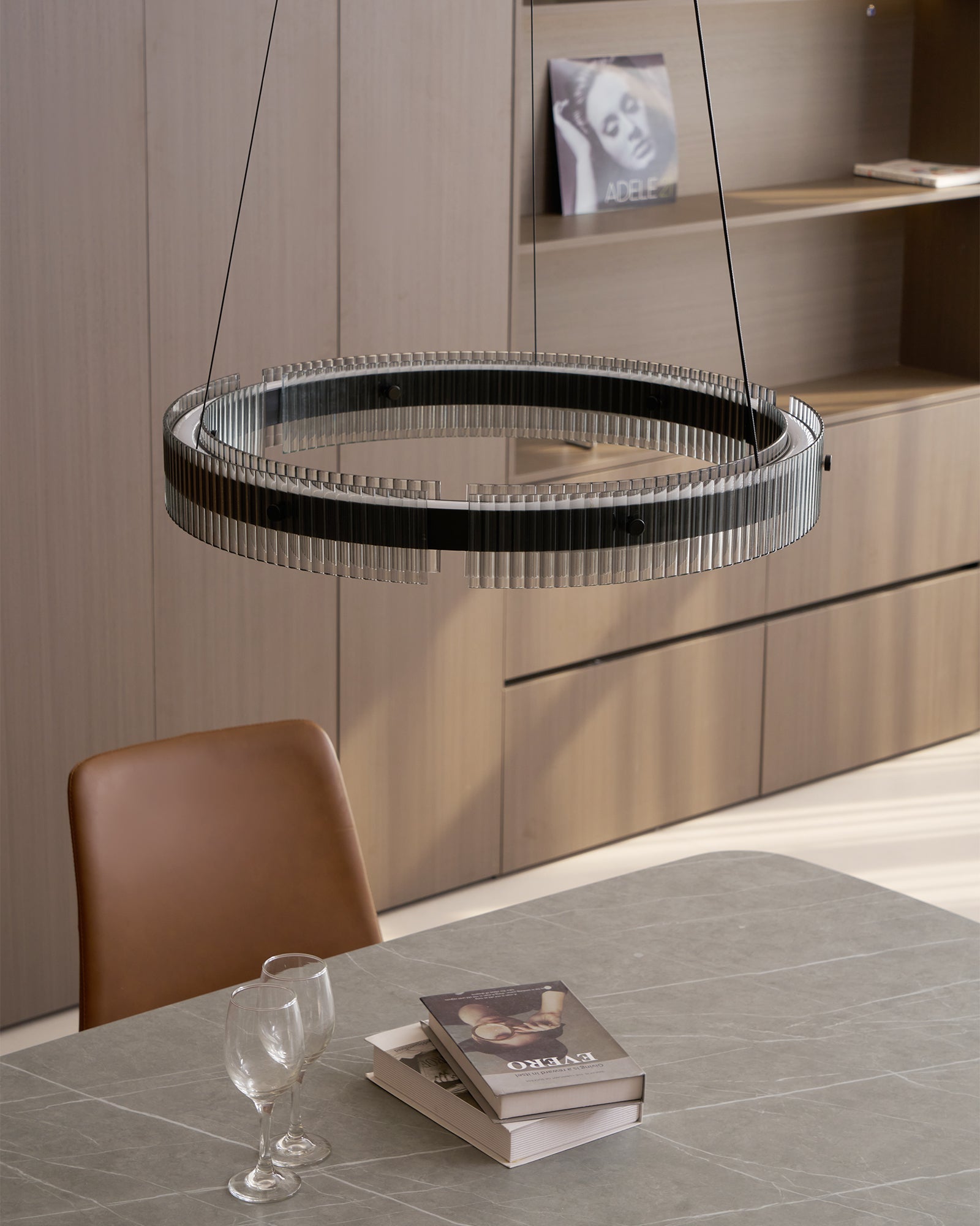 Emberis Chandelier Ring Minimalist LED-Neutral Decor