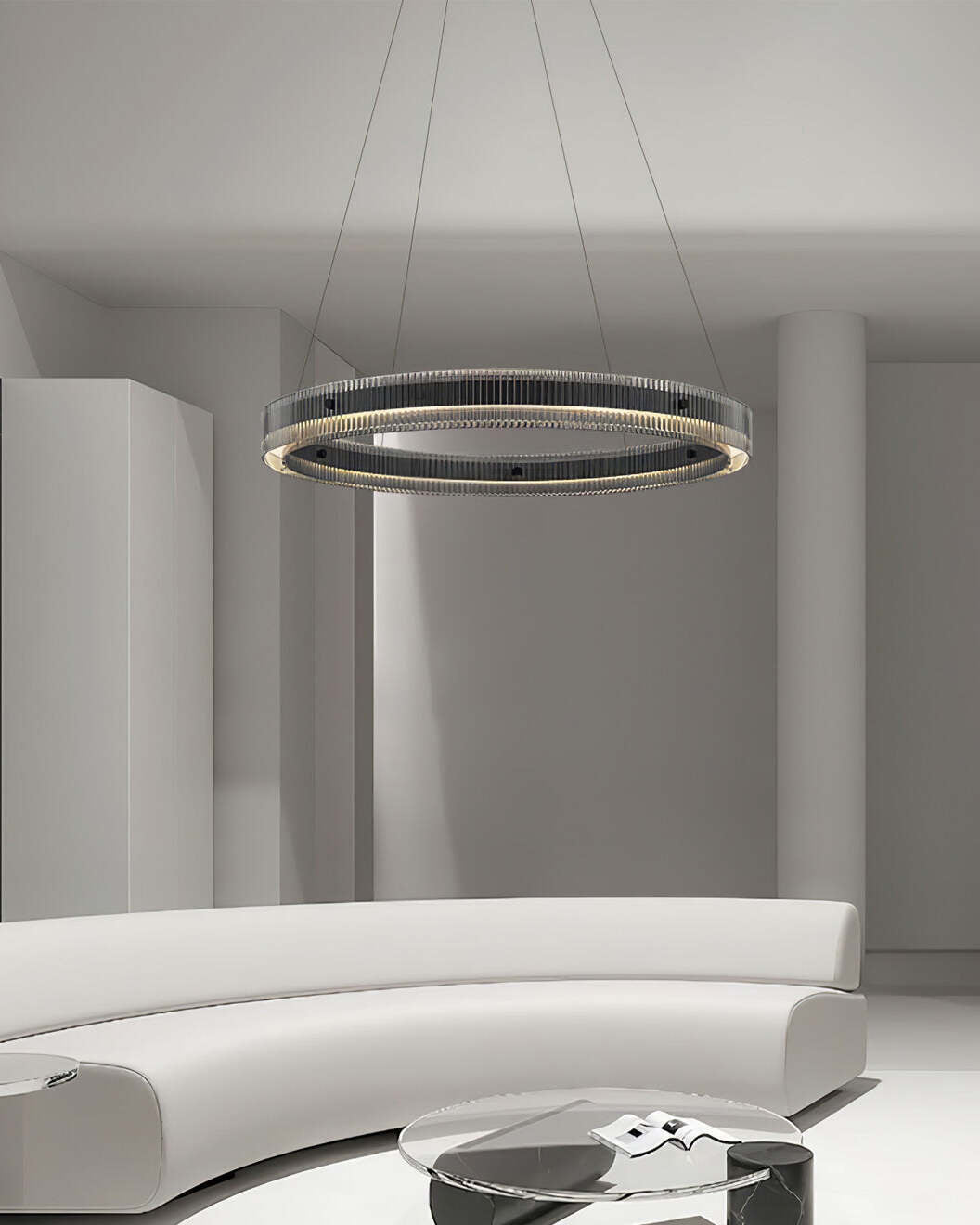 Emberis Chandelier Ring Minimalist LED-Neutral Decor