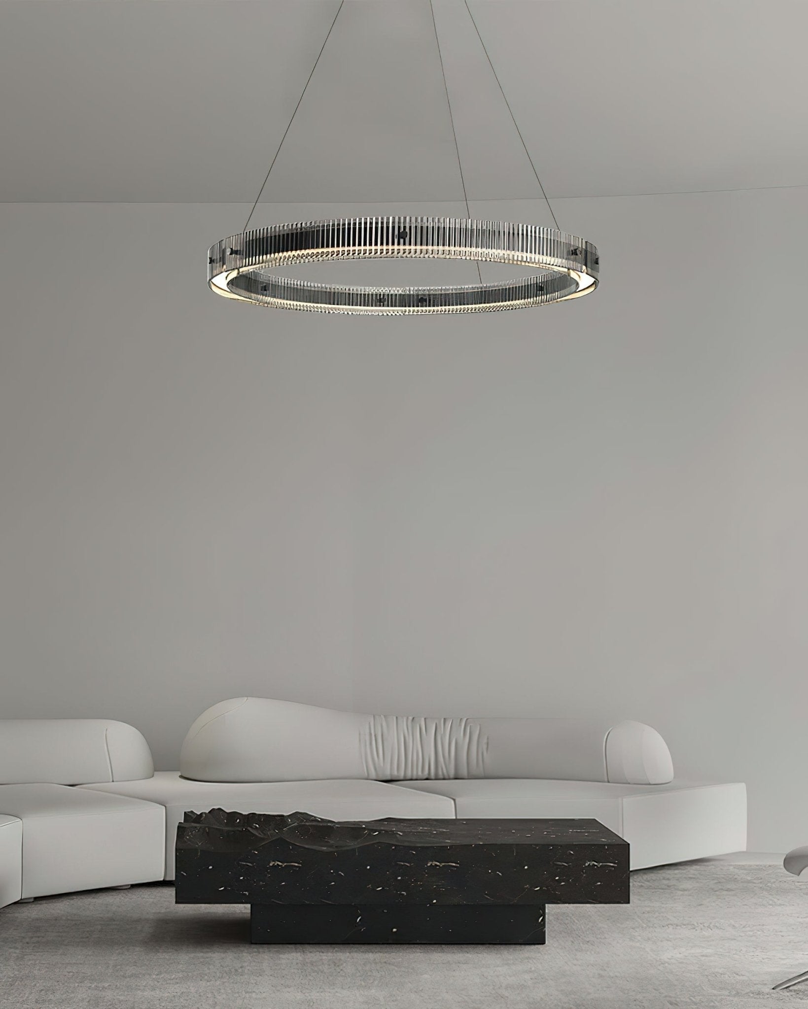 Emberis Chandelier Ring Minimalist LED-Neutral Decor