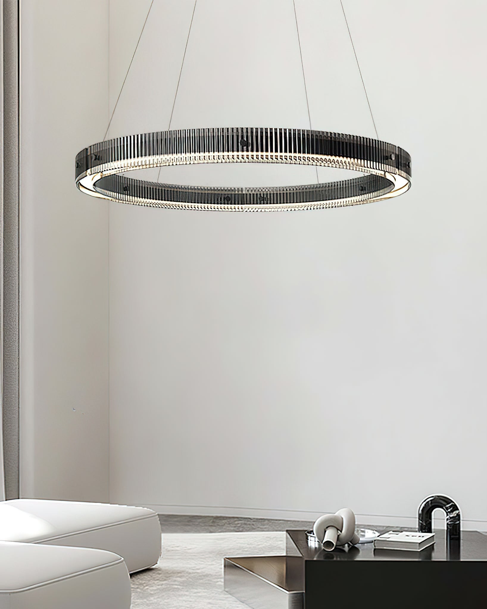 Emberis Chandelier Ring Minimalist LED-Neutral Decor