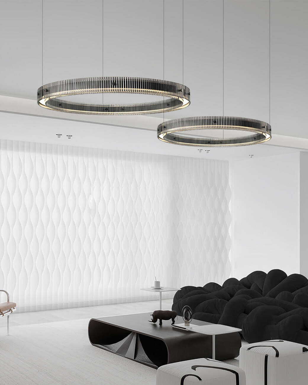 Emberis Chandelier Ring Minimalist LED-Neutral Decor
