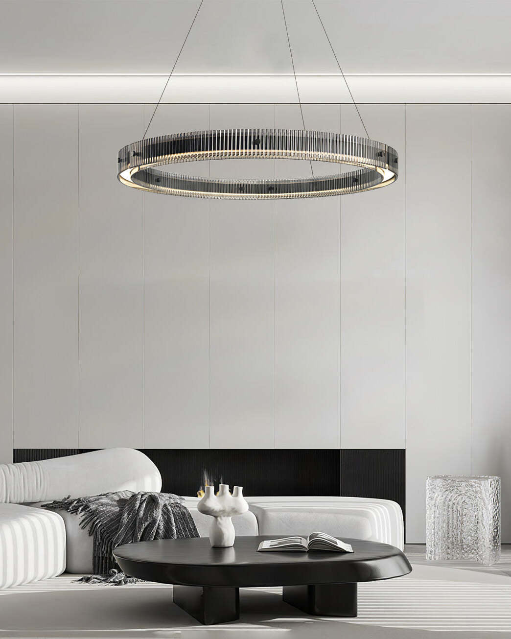 Emberis Chandelier Ring Minimalist LED-Neutral Decor
