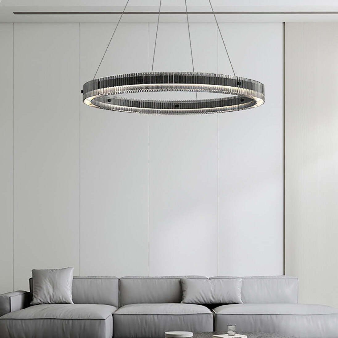 Emberis Chandelier Ring Minimalist LED-Neutral Decor