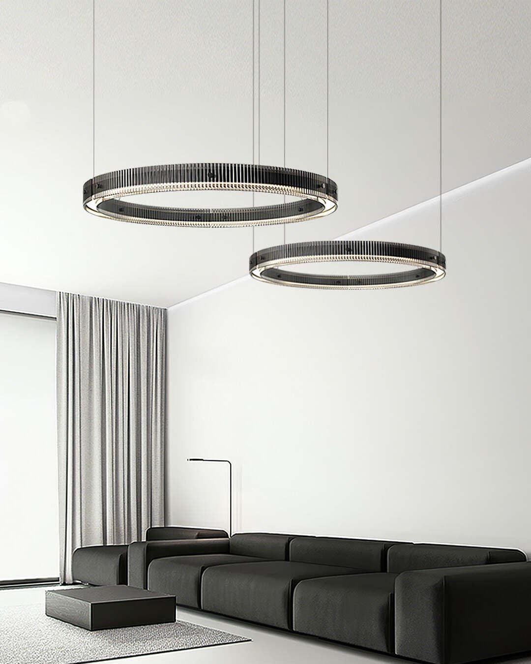Emberis Chandelier Ring Minimalist LED-Neutral Decor