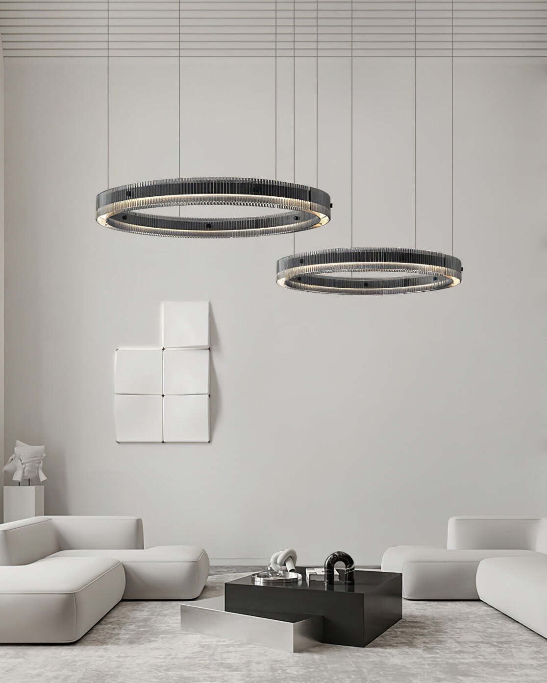 Emberis Chandelier Ring Minimalist LED-Neutral Decor