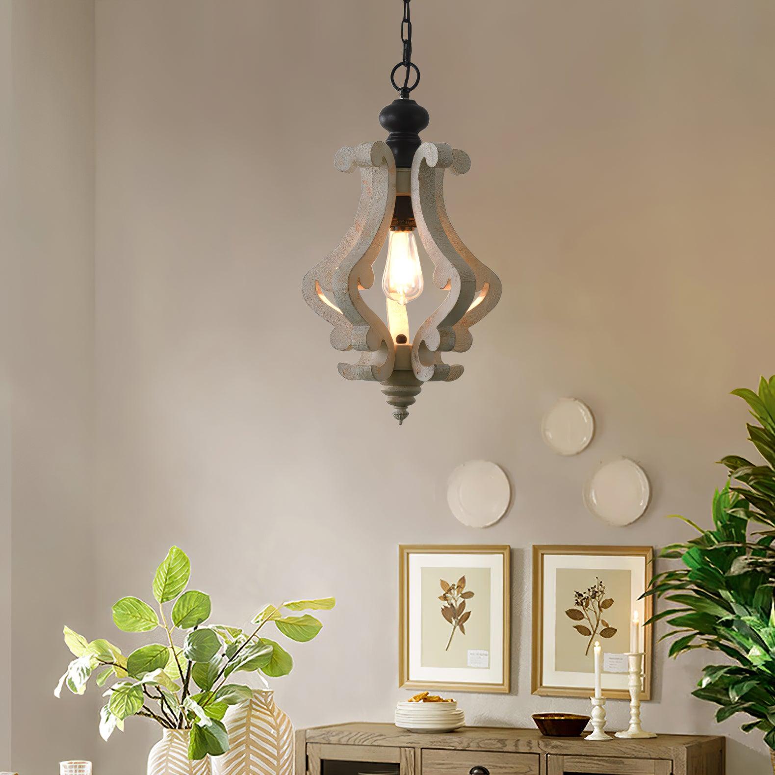 Omar Vintage Pendant Light-Neutral Decor