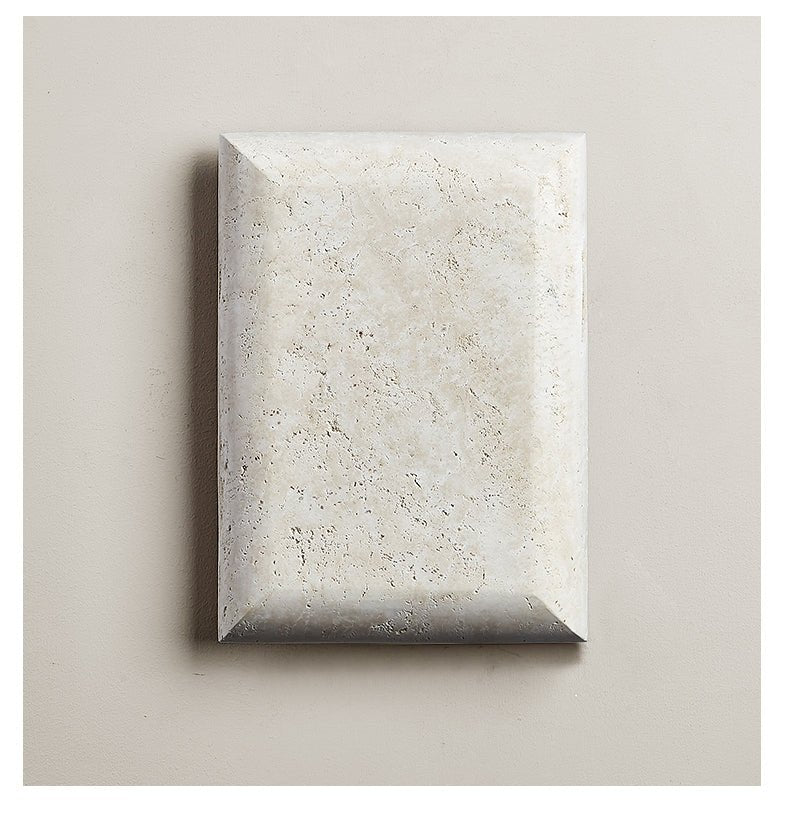 Mesa Glow Travertine Sconce-Neutral Decor