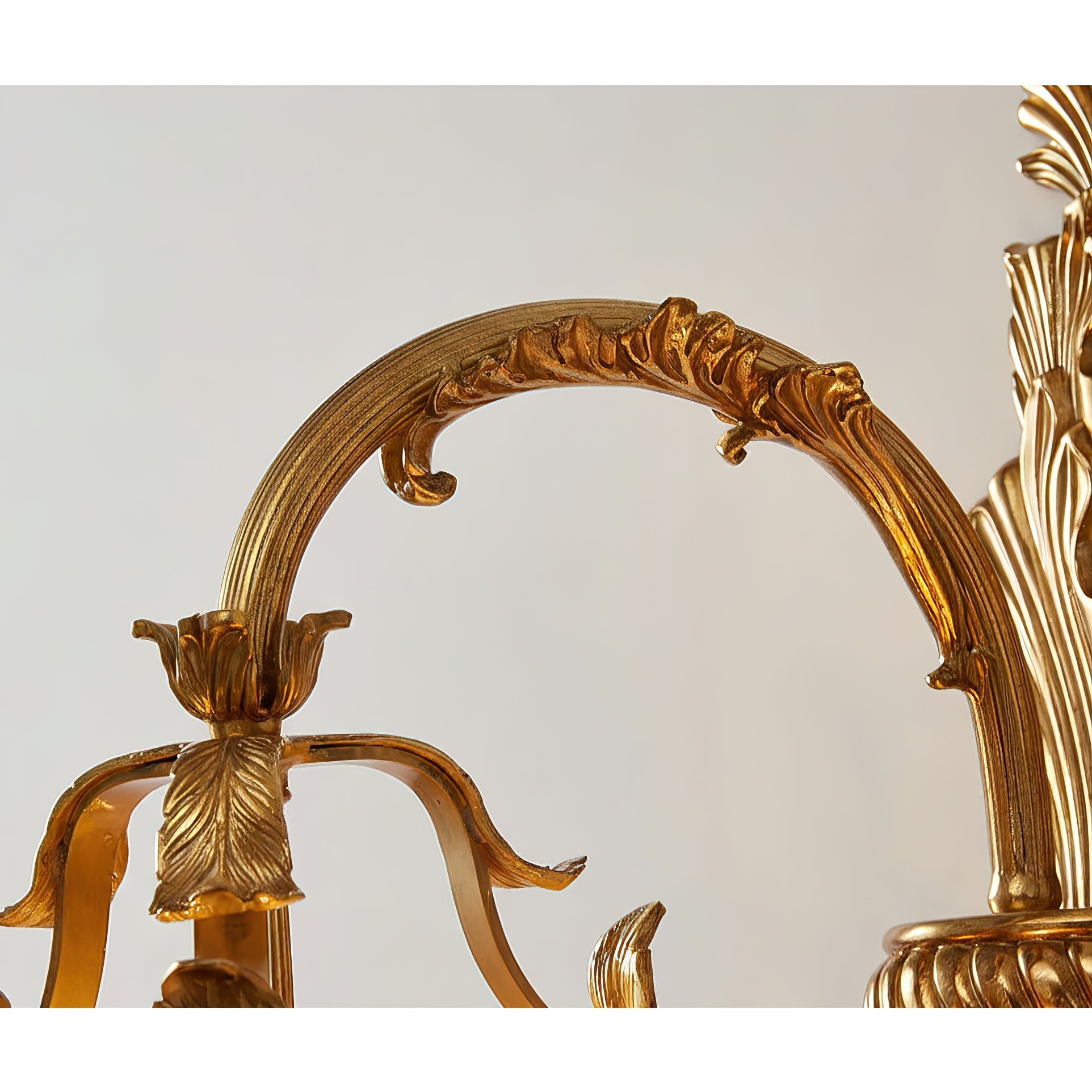 Top-down view of the Mesas Brass Wall Lamp.