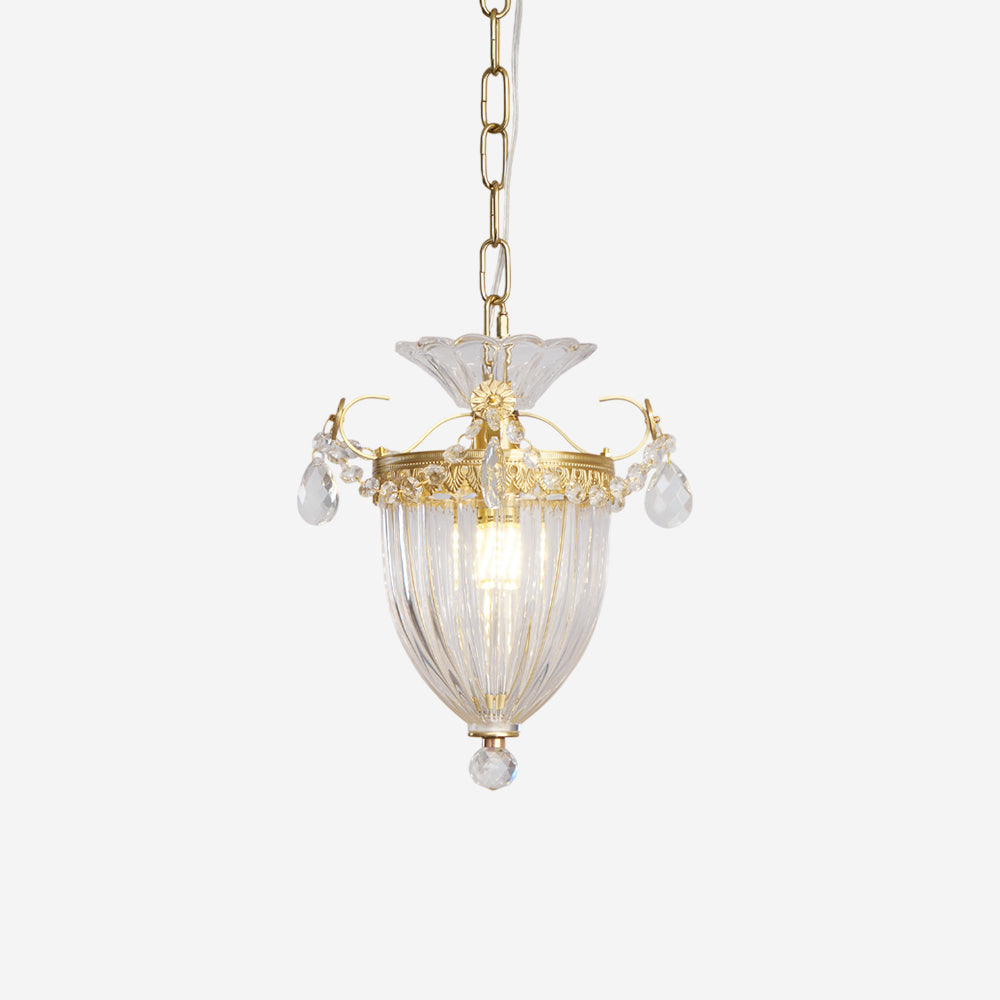 Pendant Lamp Vintage Glamour Crystal Drops