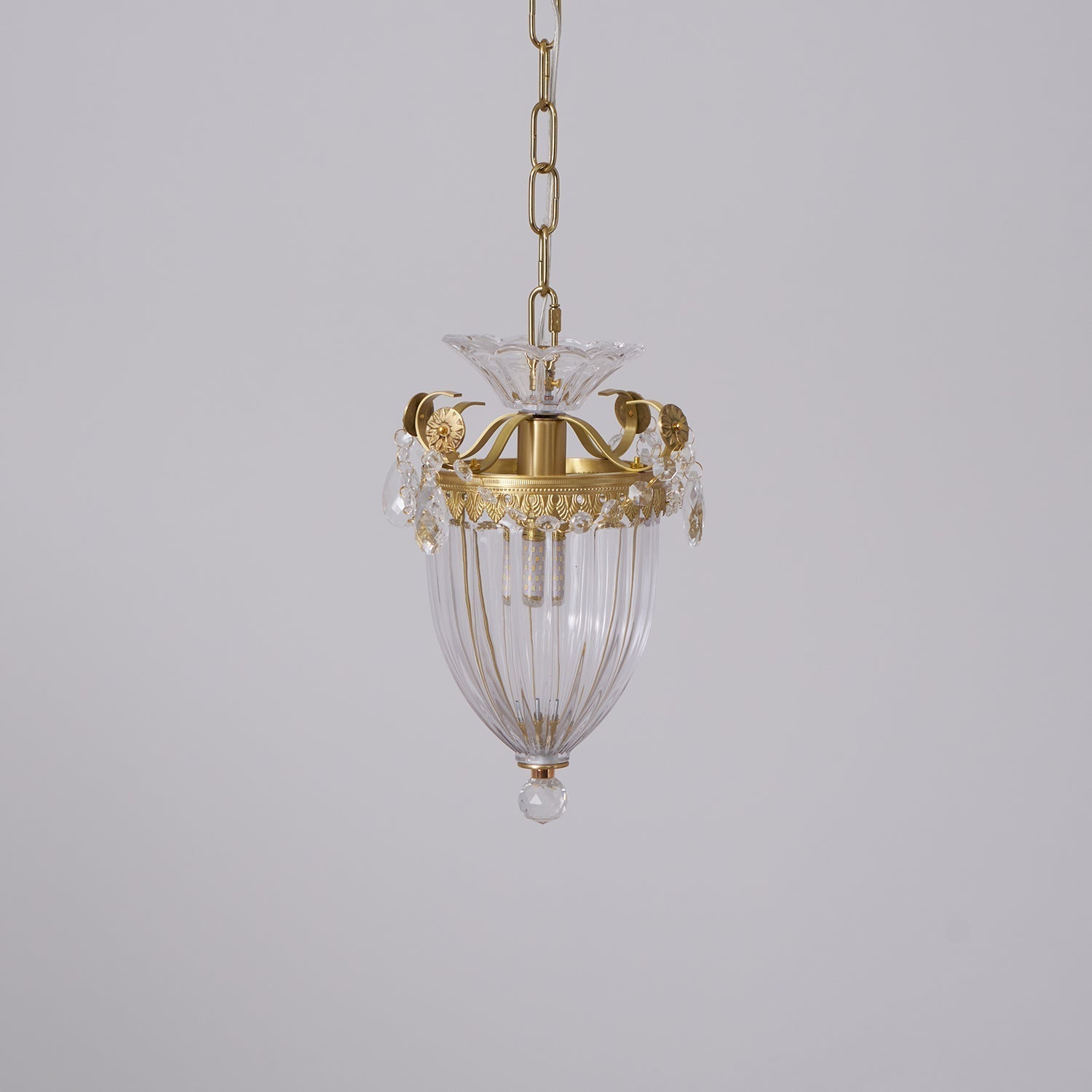 Pendant Lamp Vintage Glamour Crystal Drops