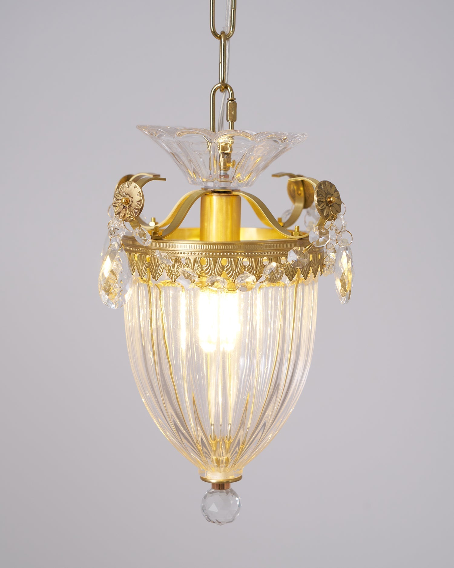 Pendant Lamp Vintage Glamour Crystal Drops