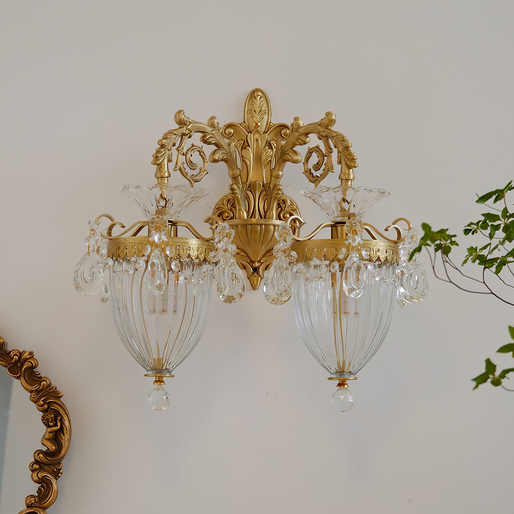 Elosia Gold Double Wall Lamp