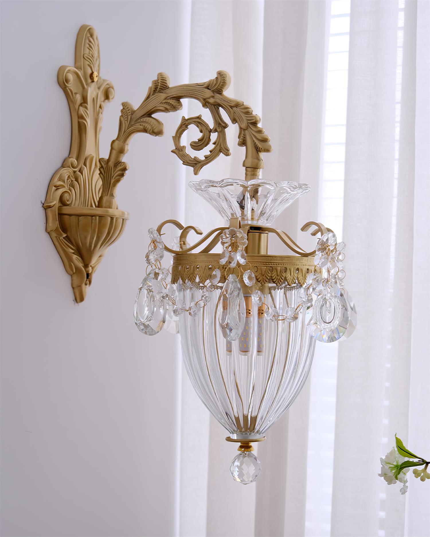 Vireon Wall Lamp Gold Double Sconce Modern-Neutral Decor