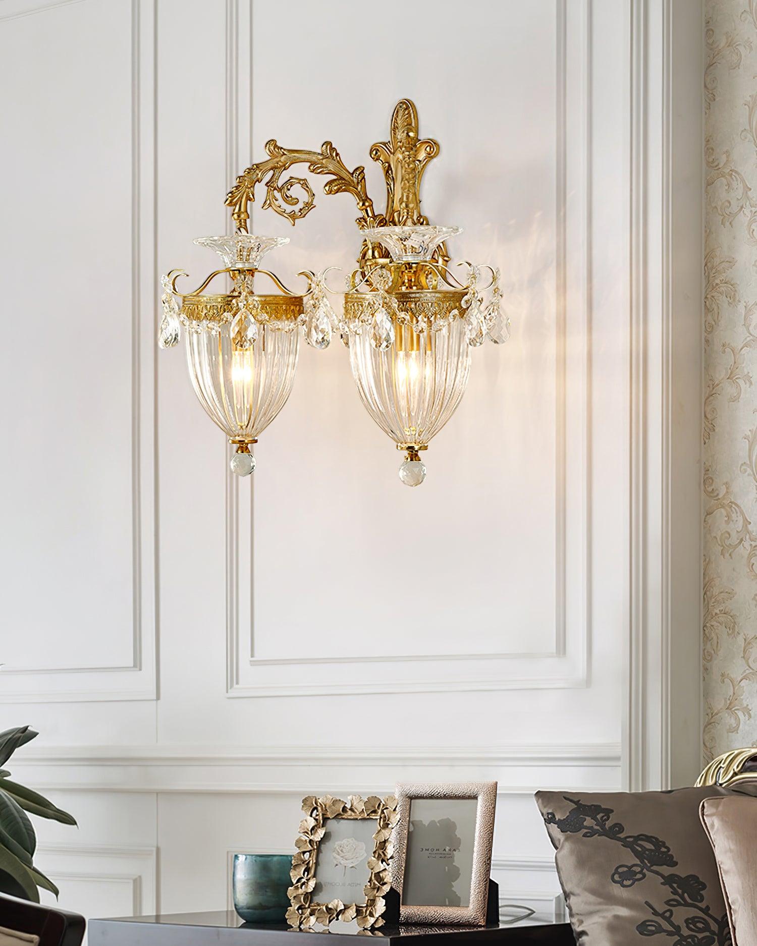 Elosia Gold Double Wall Lamp
