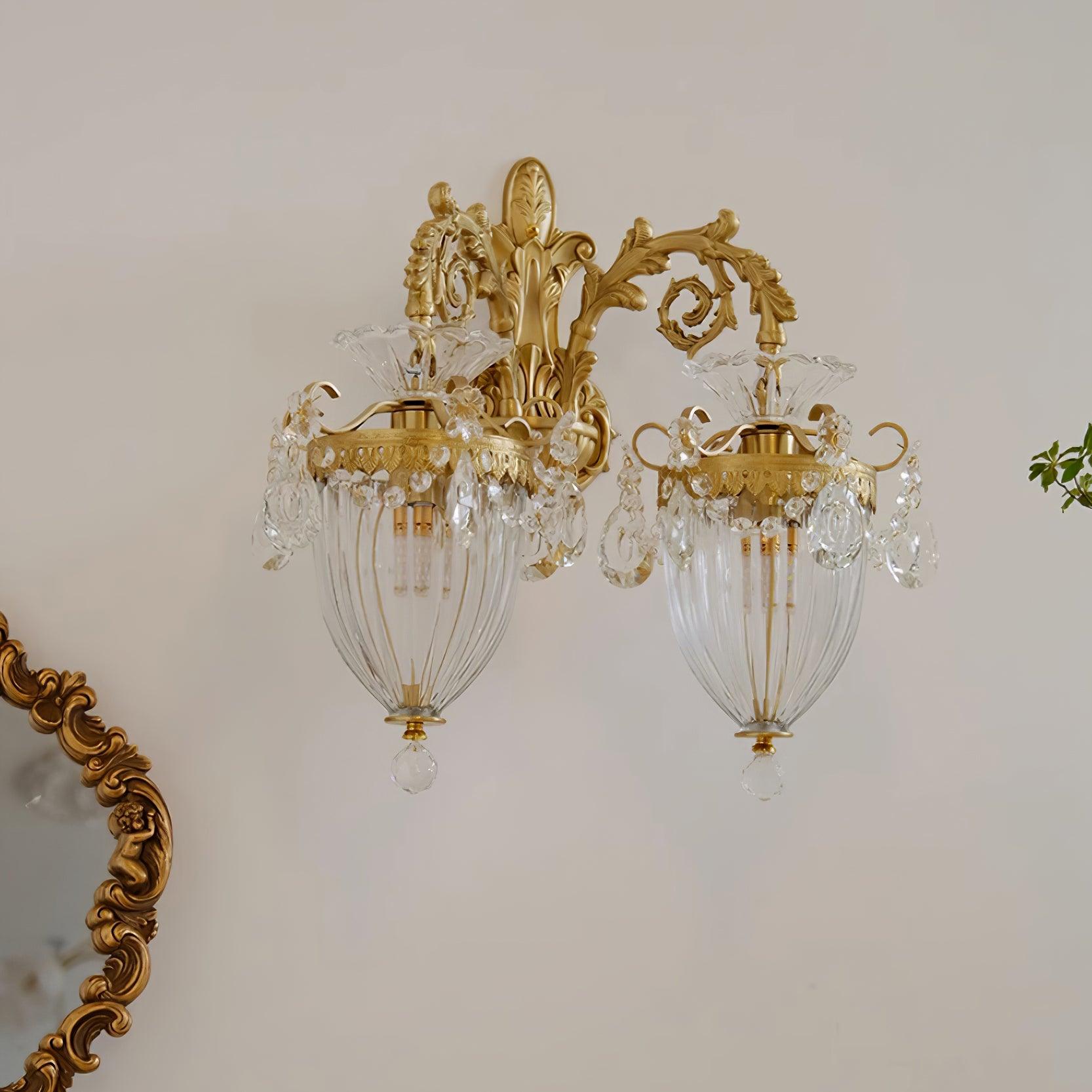 Vireon Wall Lamp Gold Double Sconce Modern-Neutral Decor