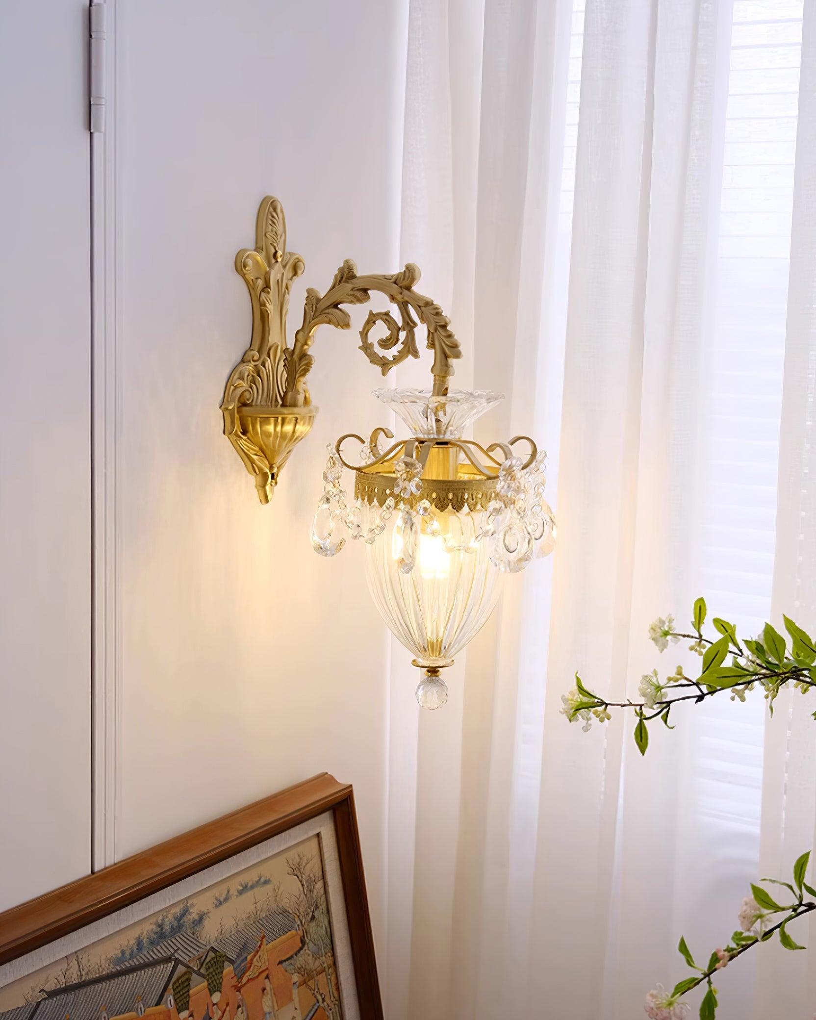 Elosia Gold Double Wall Lamp
