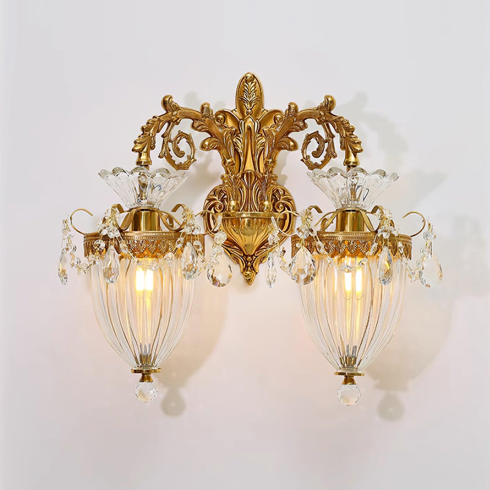 Vireon Wall Lamp Gold Double Sconce Modern-Neutral Decor