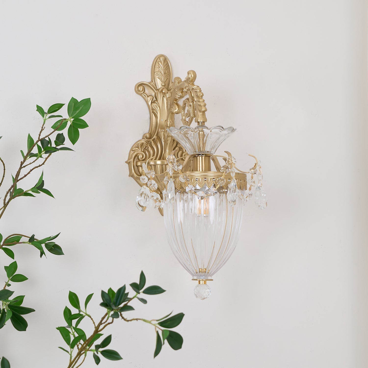 Vireon Wall Lamp Gold Double Sconce Modern-Neutral Decor