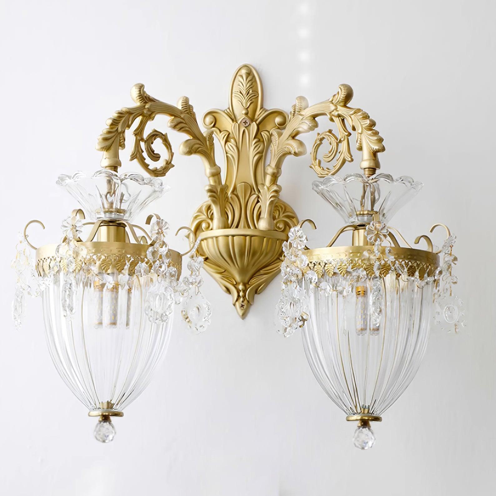 Vireon Wall Lamp Gold Double Sconce Modern-Neutral Decor