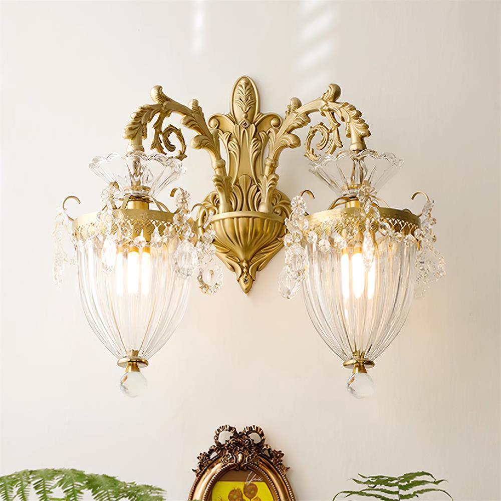 Elosia Gold Double Wall Lamp