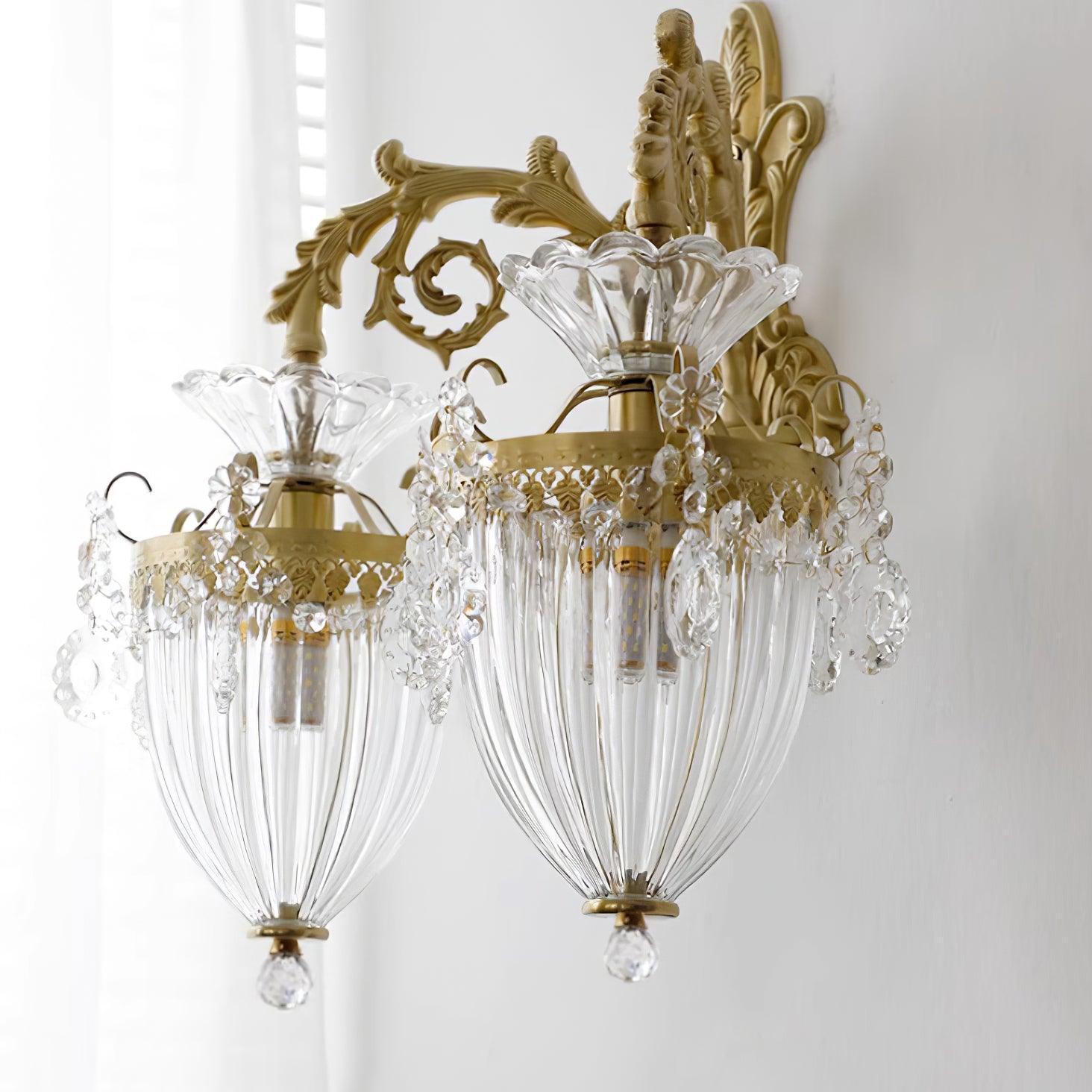 Elosia Gold Double Wall Lamp